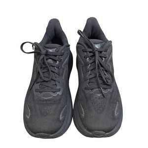 Hoka Clifton Womens 8.5 Black Running Shoes Sneakers 1162031 BBLC Athletic Shoes